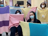 Project Linus' North Jersey Chapter donated 120 handmade blankets to the babies and kids at Eva's Hope Residence for mothers and children.
